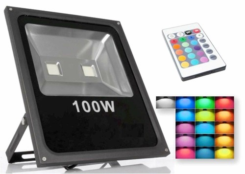Faro led 100w rgb multicolore - led,