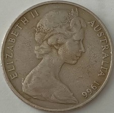 Australia moneta del 1966 Regina Elisabetta II