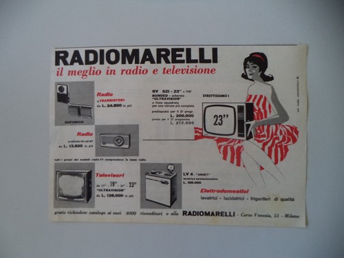 Advertising pubblicità 1961 - pubblicità,