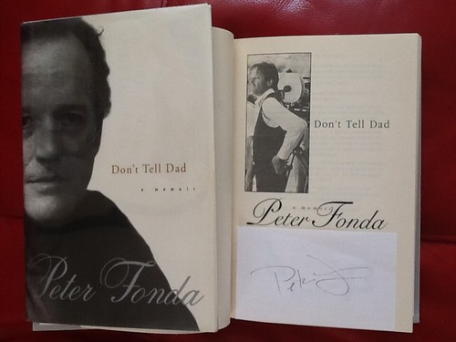 Peter fonda signed card - signed,