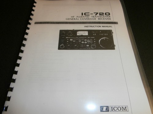 Icom 720 manuale di - manuale,