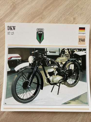 Dkw rt125 1940 125 fiche - dkw,