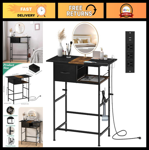 Scrivania trucco compatta con - scrivania,