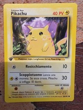 POKÉMON~PIKACHU~58/102~SET BASE~1A EDIZIONE~ITALIANO~NM-