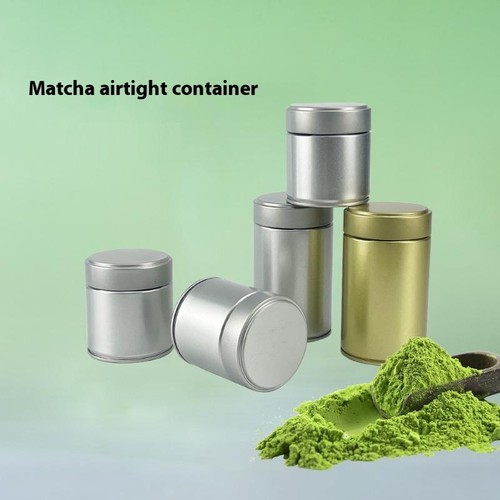 Tea canister tinplate - canister, with