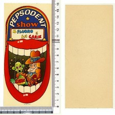 ADESIVO PEPSODENT SHOW BRUNO BOZZETTO PER PEPSODENT (PII/86)