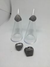 ANELLO CHEVALIER TONDO OVALE QUADRATO CUORE PUNTINATO ARGENTO BRUNITO EXPLOIT