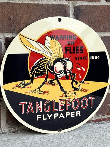 Tanglefoot flypaper insegna - flypaper,