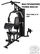 Stazione multifunzione MSX-50 Toorx  Pesi 70 kg Leg Press Arm Curl Butterfly
