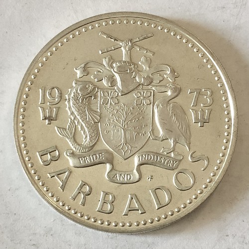 Barbados dollari argento - barbados-,