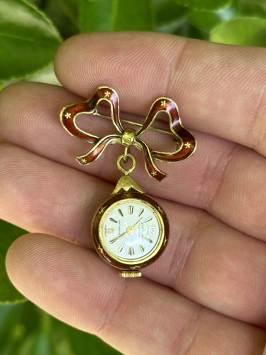 Spilla orologio oro - orologio, &