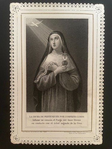 Holly card santino merletto - holly,