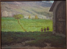 Dipinto Quadro Olio Colonello