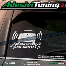 Adesivo Alfa Giulietta Se non mi vedi mi senti - Sticker Decal