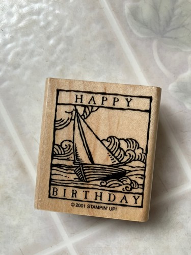 Happy birthday rubber stamp - happy,