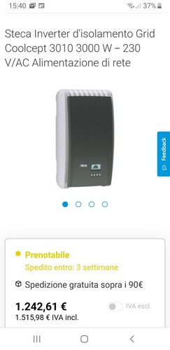 Inverter fotovoltaico steca - inverter,