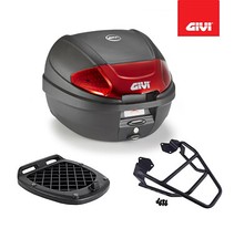 GIVI KIT BAULETTO NERO 30LT E300N2B+PIASTRA PIAGGIO Vespa LX 50 125 2007 2008