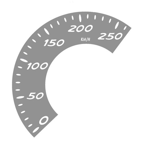 Adesivo tachimetro mph kmh - adesivo,