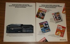 Rara Pubblicità Vintage SONY CDP-101 Lettore CD HiFi 1983