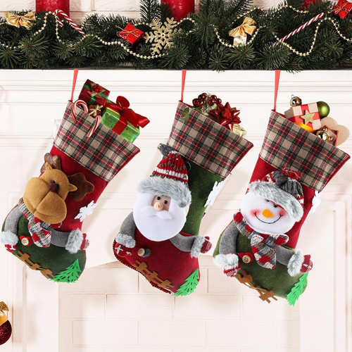 Calza natale pezzi - 3,