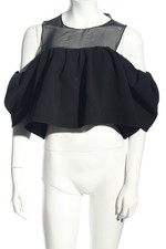 ZARA Blusa Donna Top Taglia IT 42 nero elegante