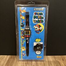 Nelsonic Nintendo Super Mario World Game Watch con cuffie come nuovo CIB raro 🔥