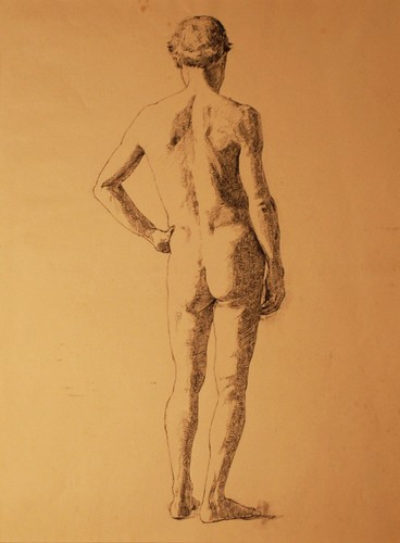 Nudo maschile disegno - -,