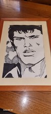  Dylan Dog  Quadro disegno fatto  a pennarello 