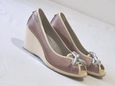 Scarpe donna con zeppa Janet Sport n.39 rosa cipria open toe