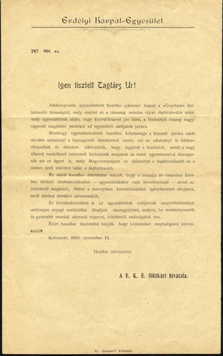Ungheria 1901 kolozsvár - ungheria,