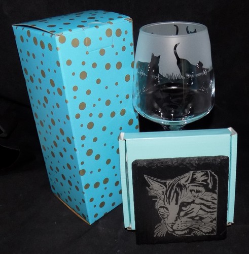 Bicchiere vino cat inciso - bicchiere, "cat"