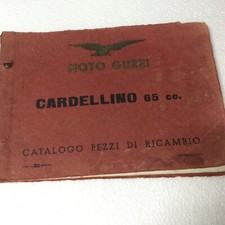 Moto D’epoca Catalogo Pezzi Di Ricambio Motociclo Guzzi Cardellino 65 Sett.1956