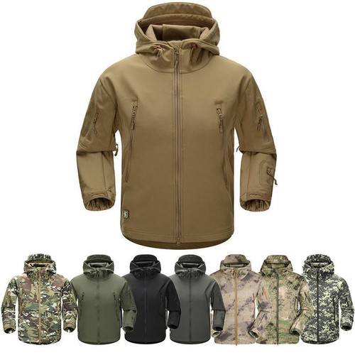 Giacca tattica pelle squalo - pelle,