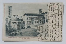 19942 Cartolina - Arezzo - Piazza Grande e Palazzo Fraternità - VG 1901
