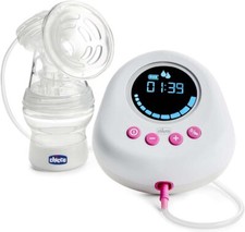 Chicco Tiralatte Elettrico con Tettarella Inclinata e Tappo Ermetico Bianco 150