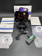 Sony PSP Go palmare - nero/nero - IMBALLO ORIGINALE/BOXED/CIB - ottimo + molti giochi/extra #