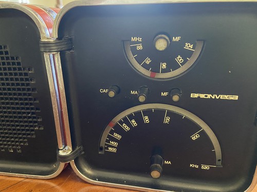 Radio cubo brionvega arancione - radio,