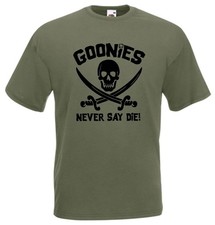 Tshirt verde stampa goonies - tshirt,