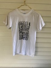 Camicia bianca VINTAGE Fuck-Everything (più piccola) PICCOLA punto singolo anni 80 poche macchie