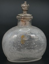 Antico tappo corona bottiglia vetro arrotondato croce goffrata acqua santa e sughero 3,5"