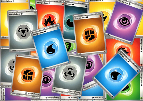 Lotto carte pokemon energie - 45,