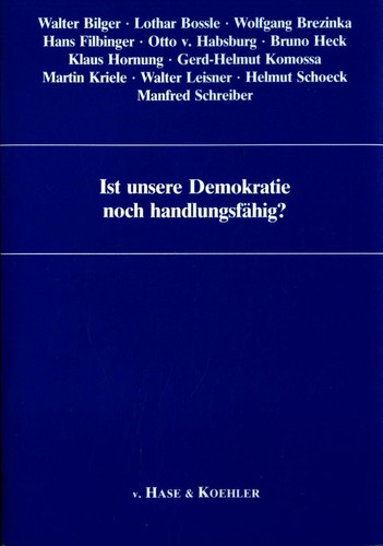 Ist unsere demokratie noch - demokratie,