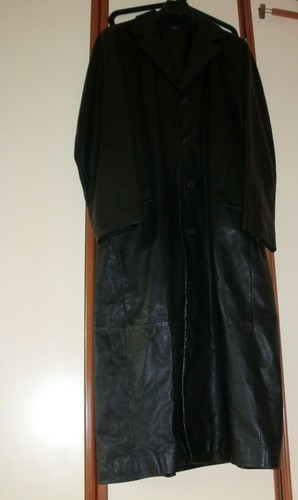 Giacca lunga pelle uomo - giacca,