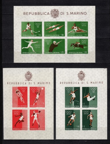 San marino 1960 foglietti bf30 - marino,