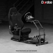 Dardoo Racing Sim Cockpit Con Seduta Nera Thrustmaster Logitech G923 G29