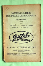  / GILLET HERSTAL 100 cc 2 temps  / notice nomenclature des piéces de rechange