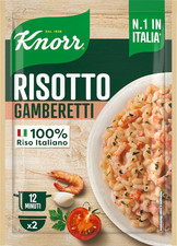 Risotto Con Gamberetti, Risotto Pronto Con Ingredienti Naturali, 100% Riso Itali