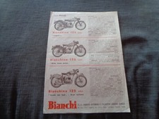 DEPLIANT  MOTOCICLETTA BIANCHI