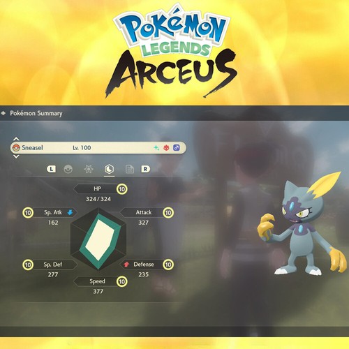 Alpha shiny hissuan - alpha, sneasel