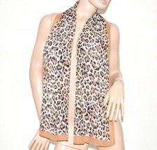 Foulard donna beige bianca